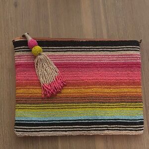 Anthropologie Multicolor Beaded Clutch